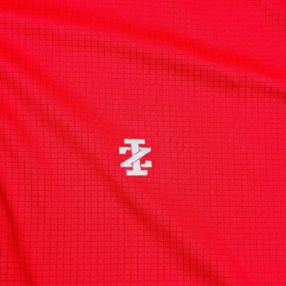 IZOD Golf Polo Shirt Red Collared Cotton Polyester Blend Men’s Size Large - Picture 3 of 8